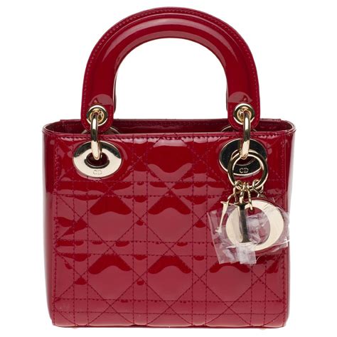 lady dior cherry red|red christian Dior bags.